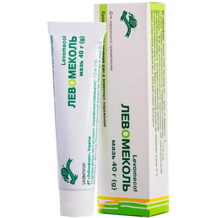 Levomecol 7,5 mg/40 mg/g / 40 g unguent