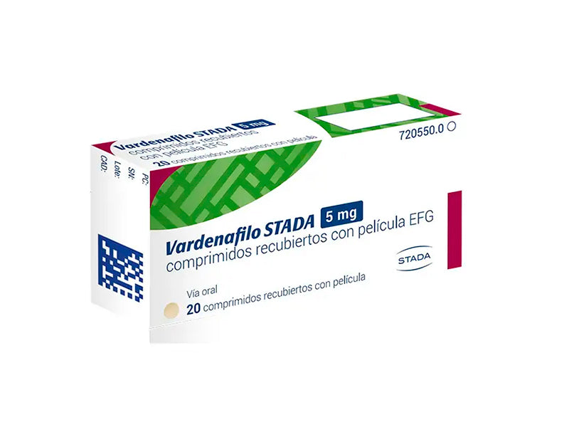 Vardenafilo STADA 5 mg comprimate filmate
