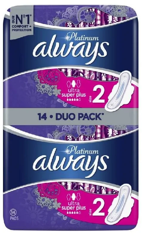 Absorbante Always Platinum Ultra Super Duo, 14 buc.