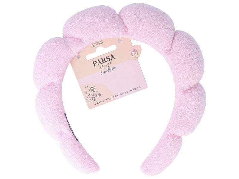 PARSA Beauty Banda pentru par microfibra roz