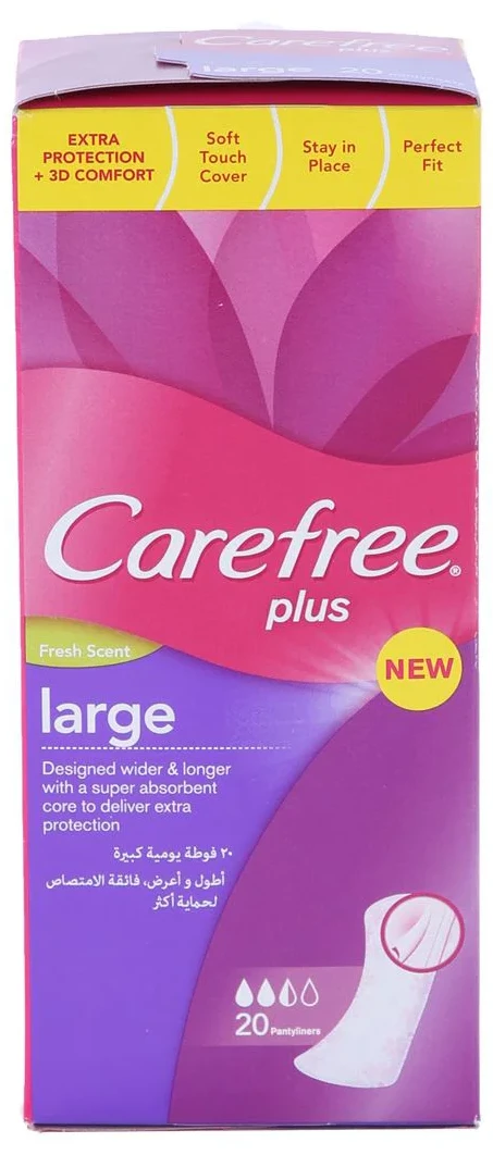 Absorbante Carefree Large Plus Fresh, 20 buc.