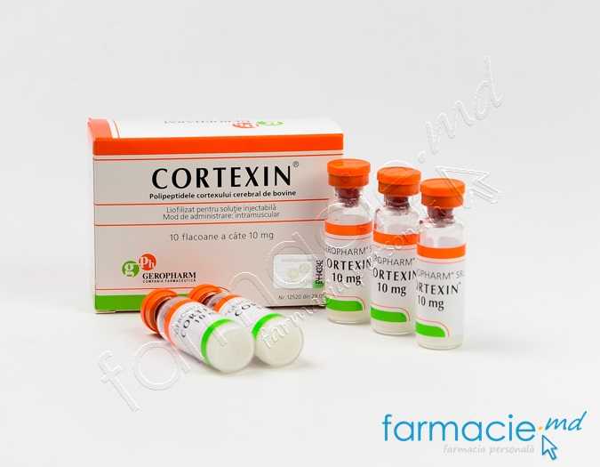 Cortexin 10 mg pulbere pentru soluţie injectabilă