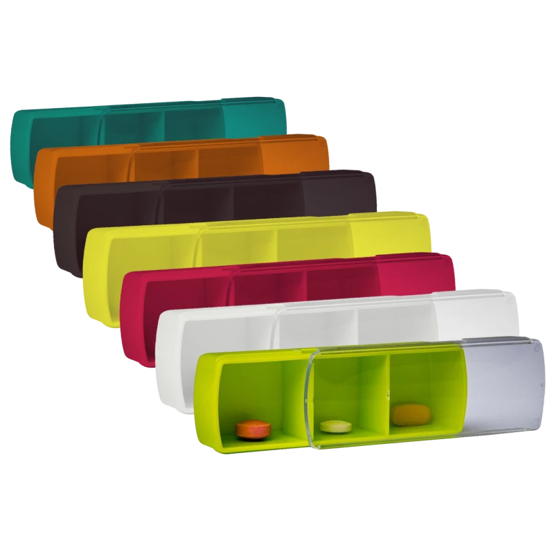 Organizator de medicamente cu 3 diviziuni