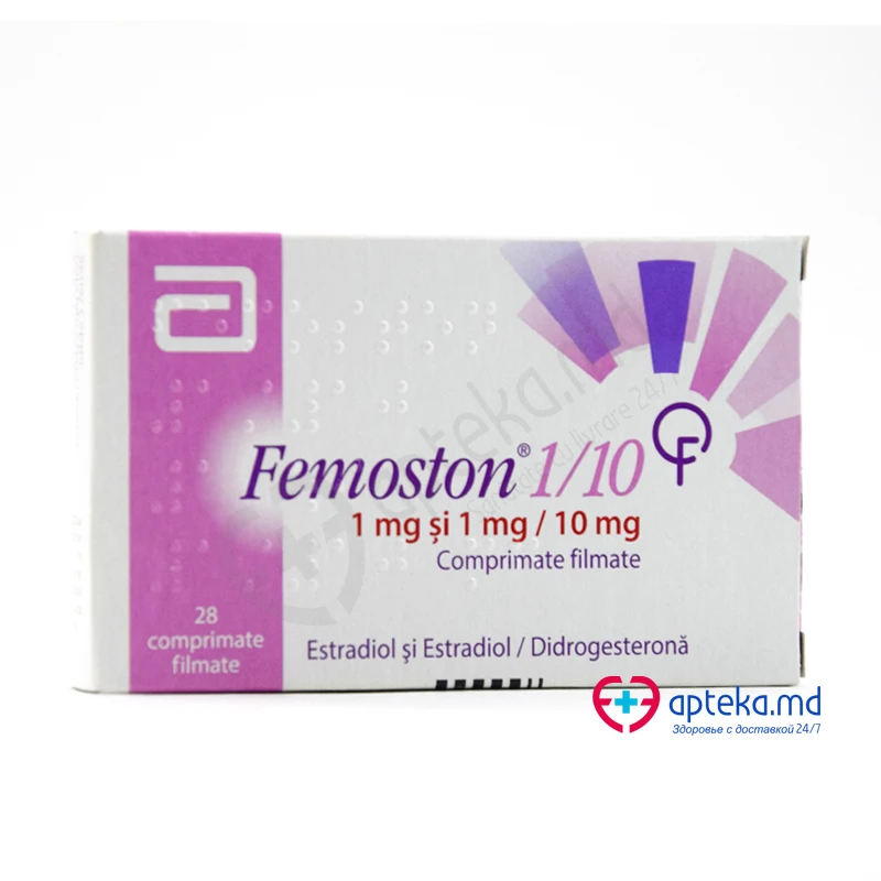 Femoston 1/10 1 mg; 1 mg/10 mg comprimate filmate