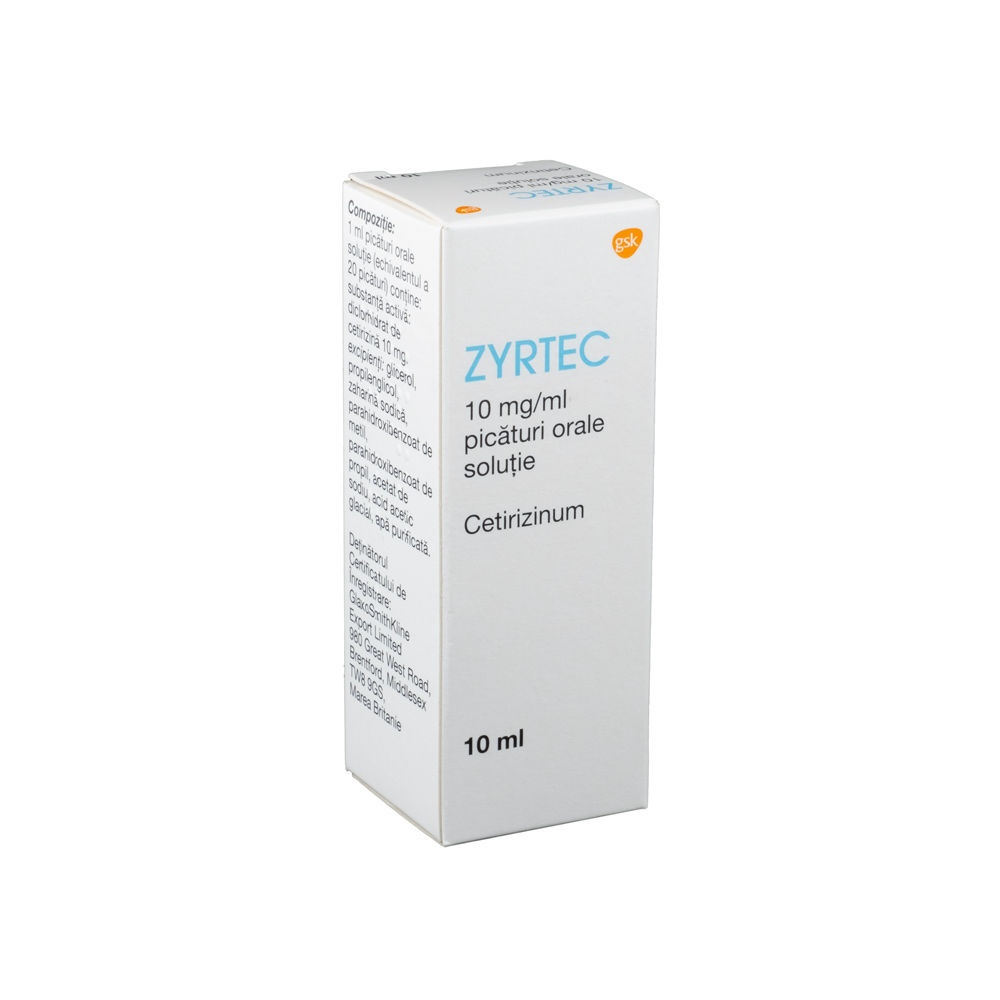 Zyrtec 10 mg/ml picături orale, soluţie
