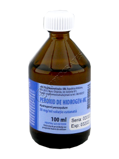 Peroxid de hidrogen-MC 3% 30 mg/ml / 100 ml soluţie cutanată