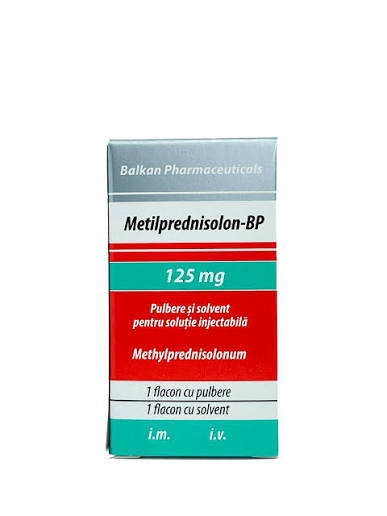 Metilprednisolon-BP 125 mg / 2 ml pulbere şi solvent pentru soluţie injectabilă