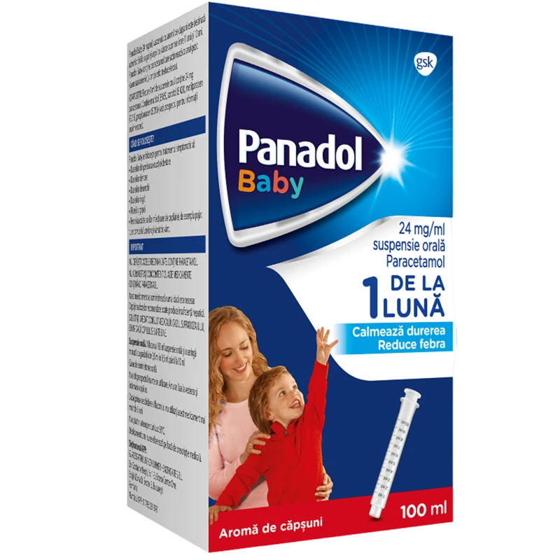 Panadol Baby 24 mg/ml suspensie orală 24 mg/ml / 100 ml suspensie orală