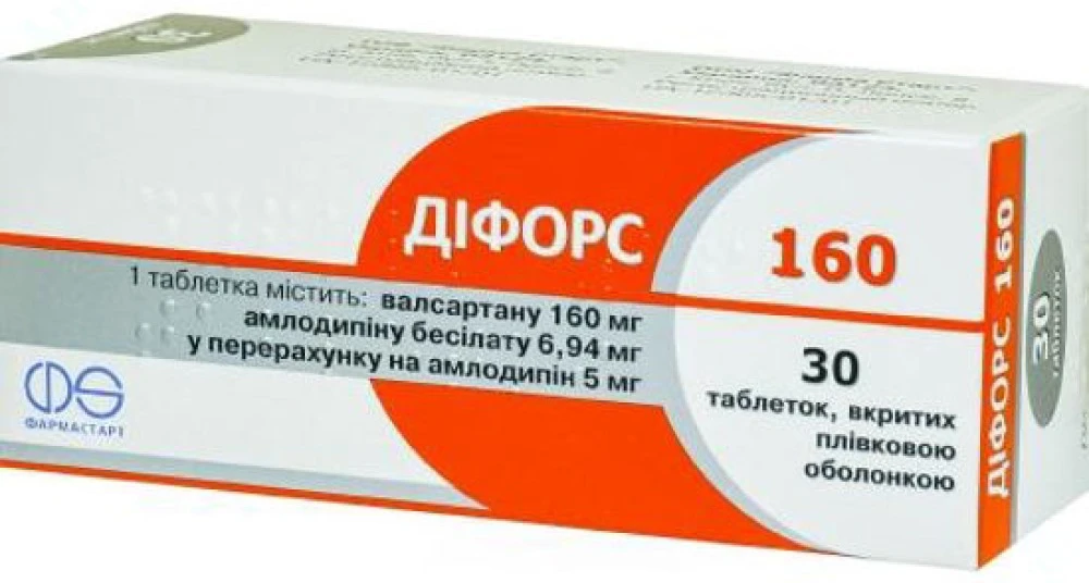 Difors 160 mg/5 mg comprimate filmate