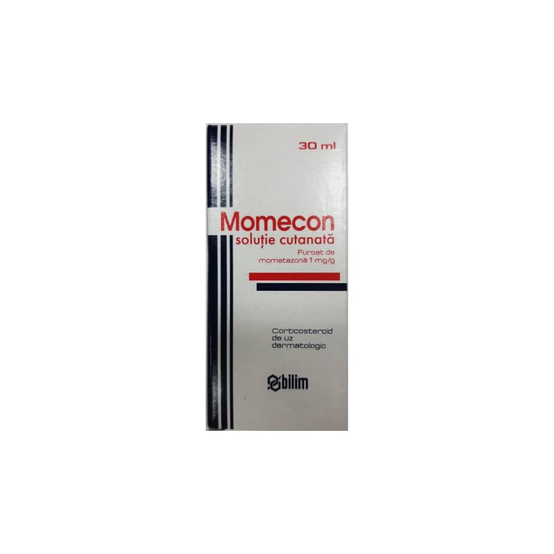 Momecon 1 mg/g / 30 ml soluție cutanată