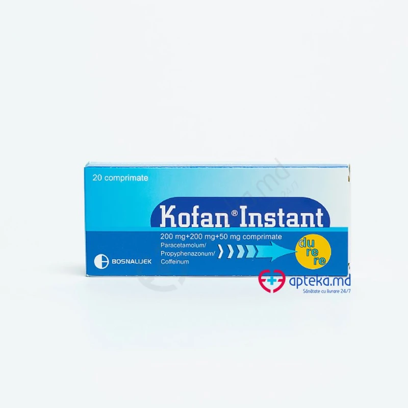 Kofan Instant 200 mg/200 mg/50 mg comprimate