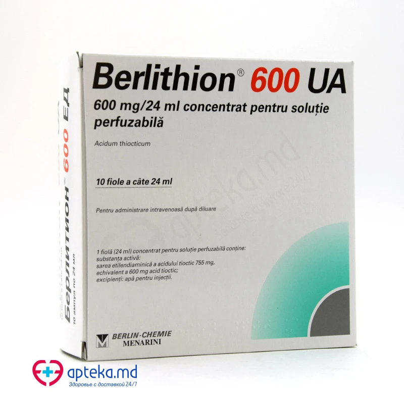 Berlithion 600 UA 600 mg/24 ml concentrat pentru soluţie perfuzabilă