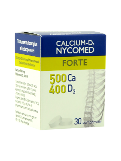 Calcium-D3 Nycomed Forte 500 mg/400 UI comprimate masticabile