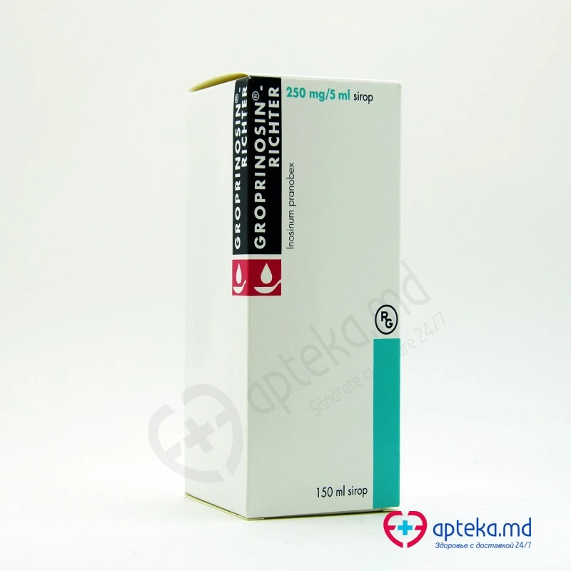 Groprinosin-Richter 250 mg/5 ml / 150 ml sirop