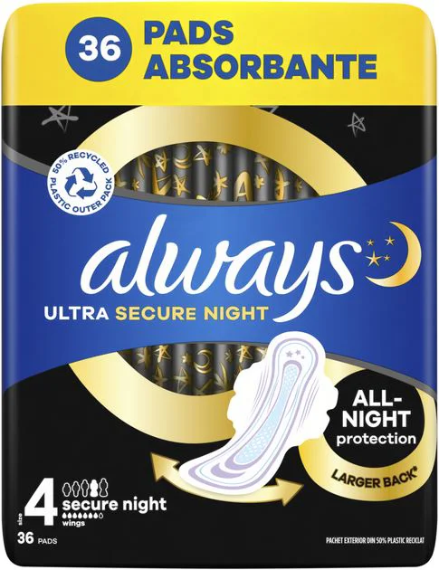 Absorbante Always Ultra Quatro marimea 4 (7 picaturi), 36 buc.