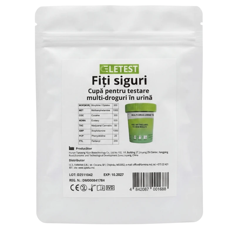 Test-cupă multi-drog 7 parametri