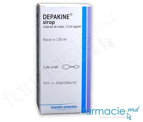 Depakine 57,64 mg/ml / 150 ml sirop
