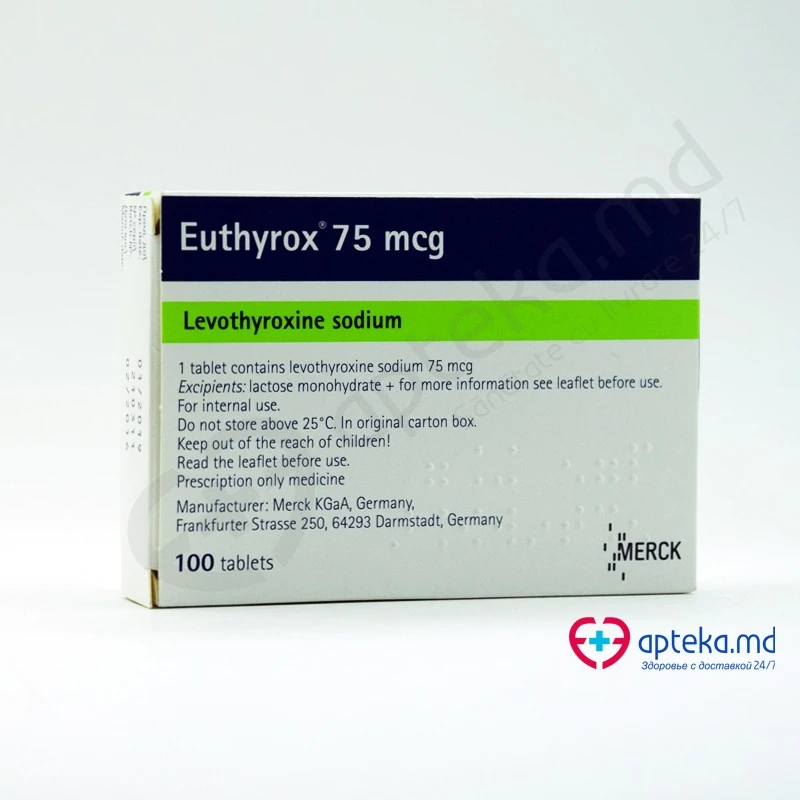 Euthyrox 75 mcg comprimate