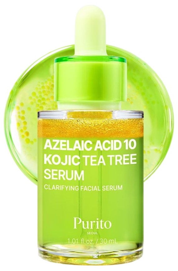 Ser impotriva petelor pigmentate, anti-acneic Purito, Azelaic Acid 10 Kojic Tea Tree Serum, 30 ml