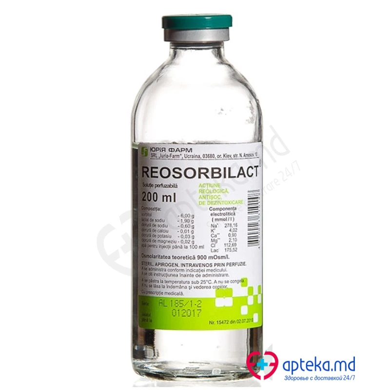 Reosorbilact - / 200 ml soluţie perfuzabilă