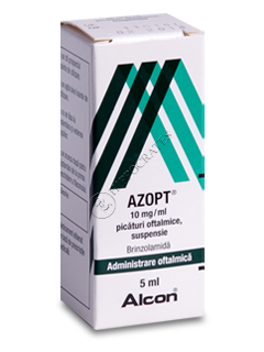 Azopt 10 mg/ml / 5 ml picături oftalmice, suspensie