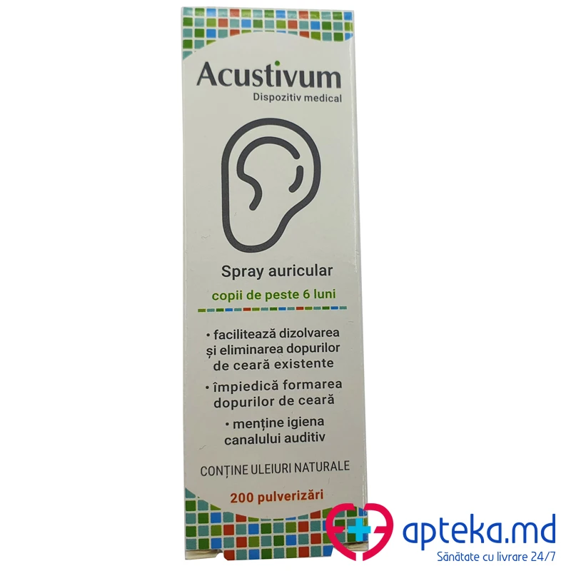 Acustivum spray auricular 20 мл