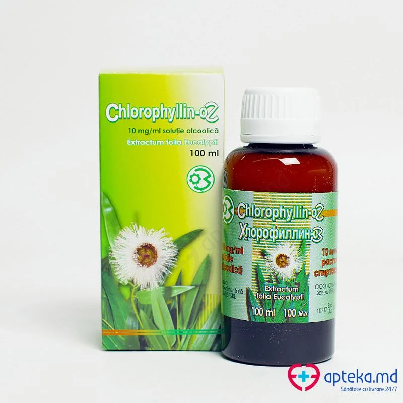 Chlorophyllin-OZ 10 mg/ml / 100 ml soluţie alcoolică