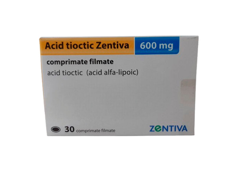Acid tioctic Zentiva 600 mg comprimate filmate