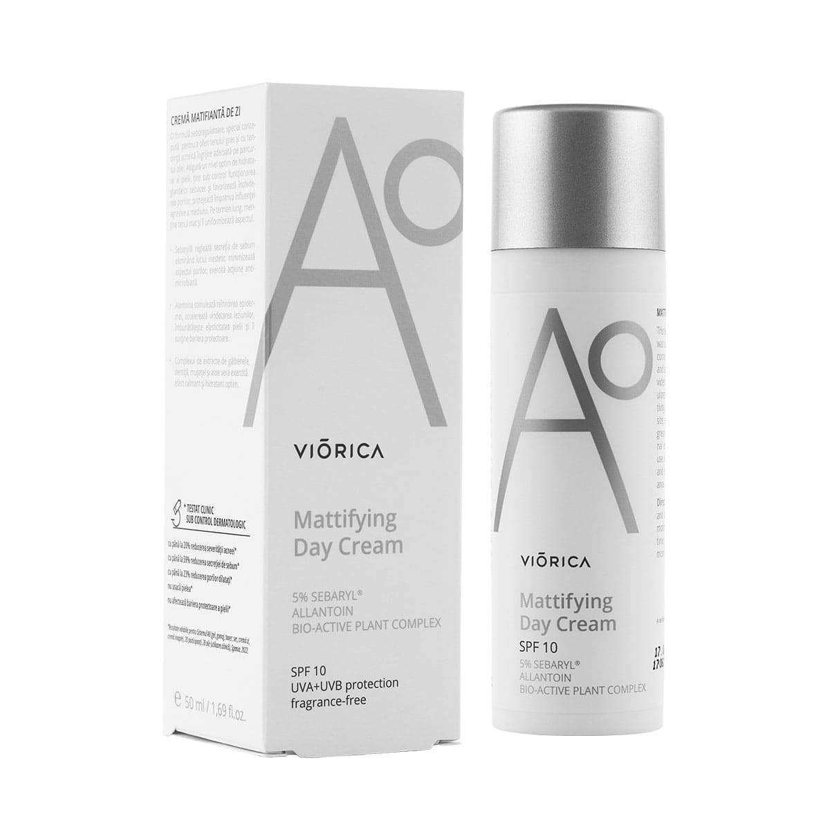 Viorica cremă-matifiantă-de-zi-spf10 Cremă
