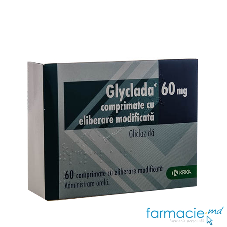 Glyclada 60 mg comprimate cu eliberare prelungită