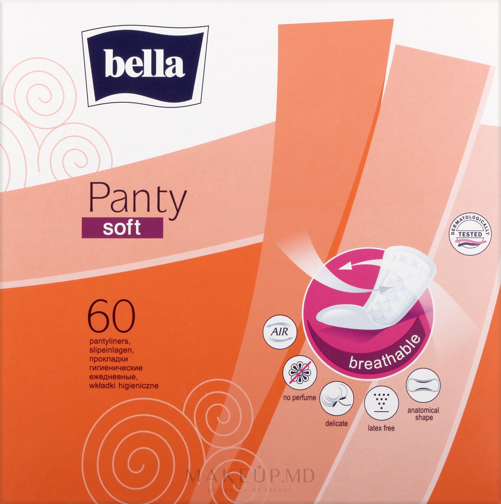 Absorbante zilnice Bella Panty Soft, 60 bucati