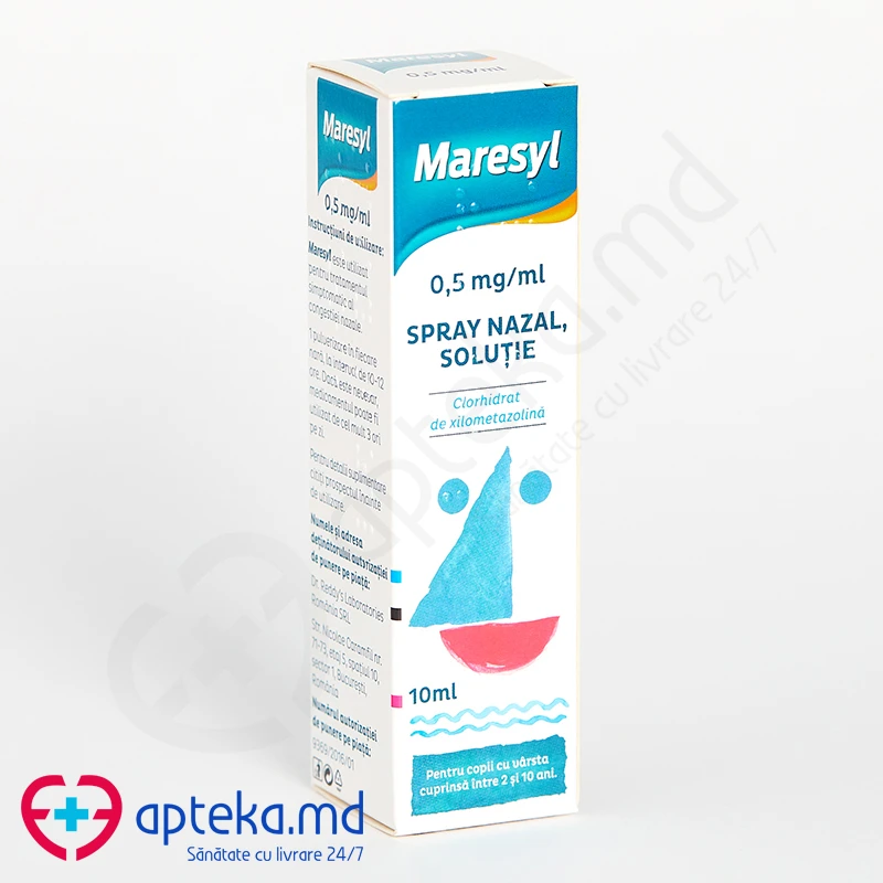 Maresyl 0,5 mg/ml / 10 ml spray nazal, soluţie