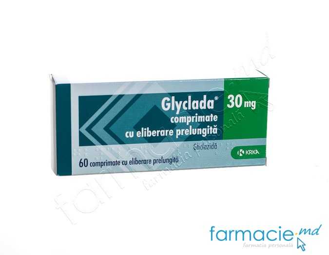 Glyclada 30 mg comprimate cu eliberare prelungită
