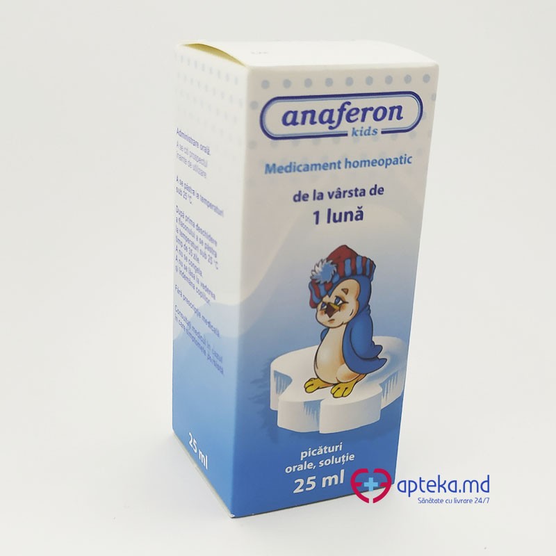 Anaferon kids 0,006 g* / 25 ml picături orale, soluţie