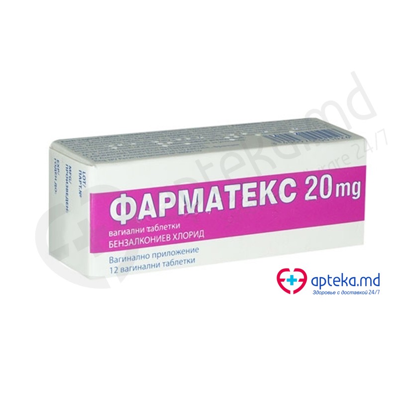 Pharmatex 20 mg comprimate vaginale