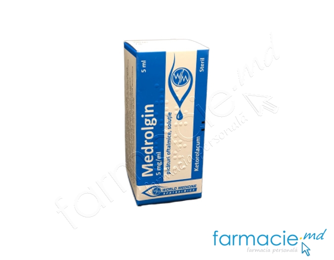 Medrolgin 5 mg/ml / 5 ml picături oftalmice, soluţie