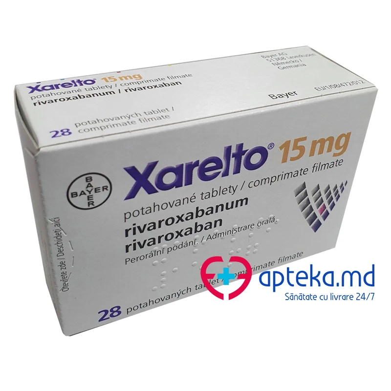 Xarelto 15 mg comprimate filmate