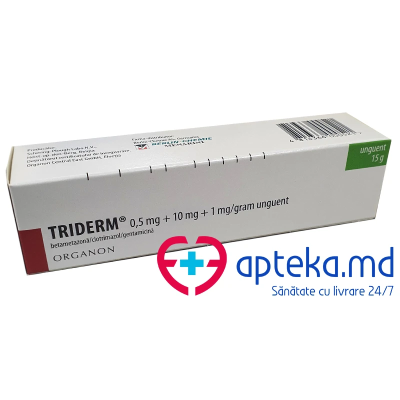 Triderm 0.5 mg/10 mg/1 mg/g / 15 g unguent