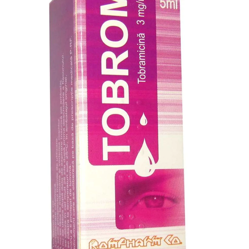 Tobrom 3 mg/ml / 5 ml picături oftalmice, soluţie