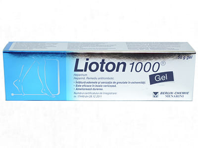 Lioton 1000 1000 UI/g / 50 g gel