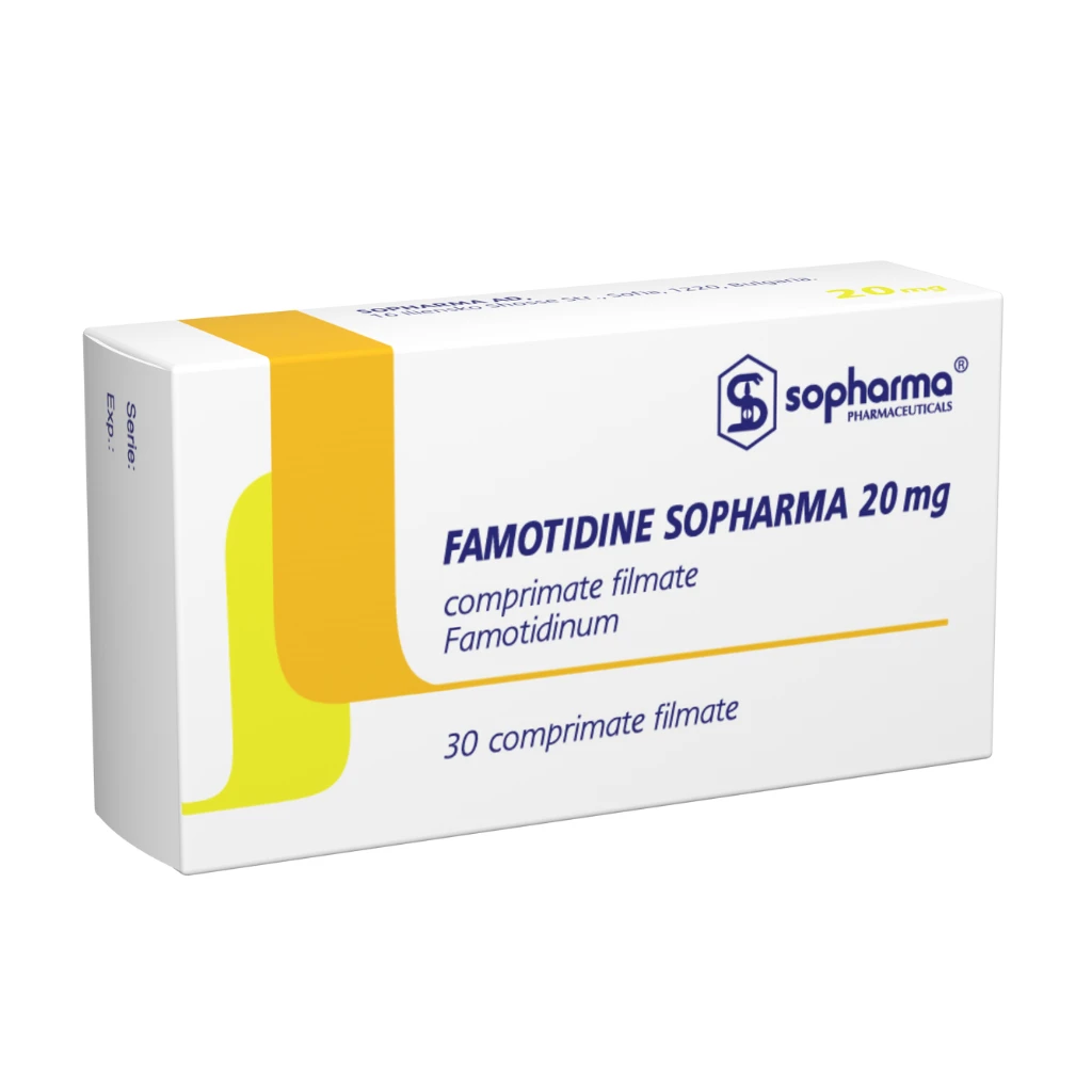 Famotidine Sopharma 20 mg comprimate filmate