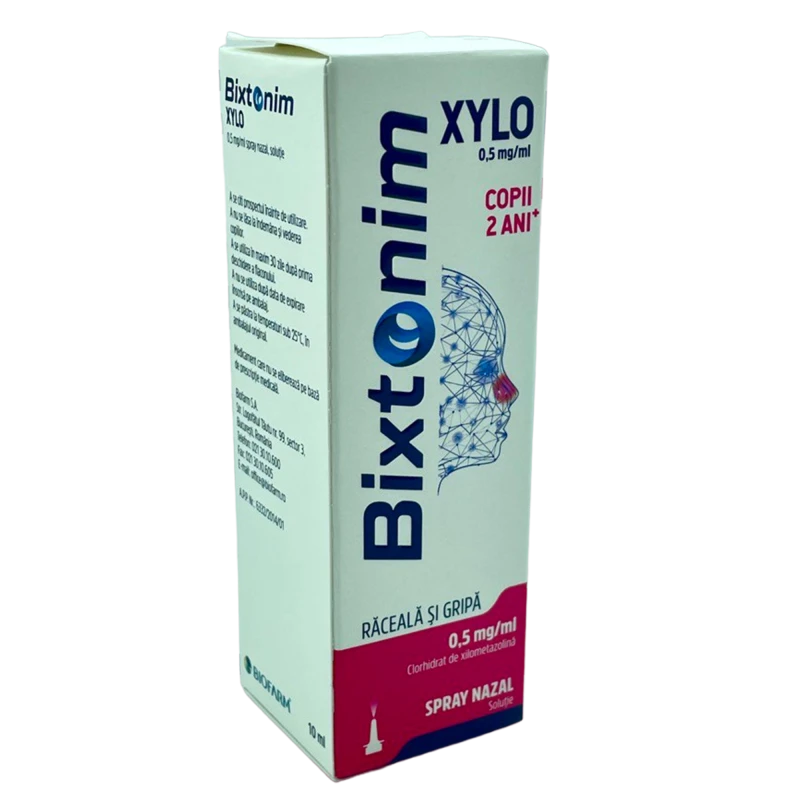 Bixtonim Xylo 0,5 mg/ml / 10 ml spray nazal, soluţie