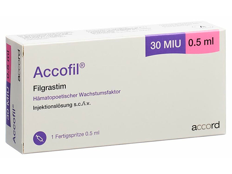 Accofil 48 MU/0,5 ml soluție injectabilă sau perfuzabilă în seringă preumplută