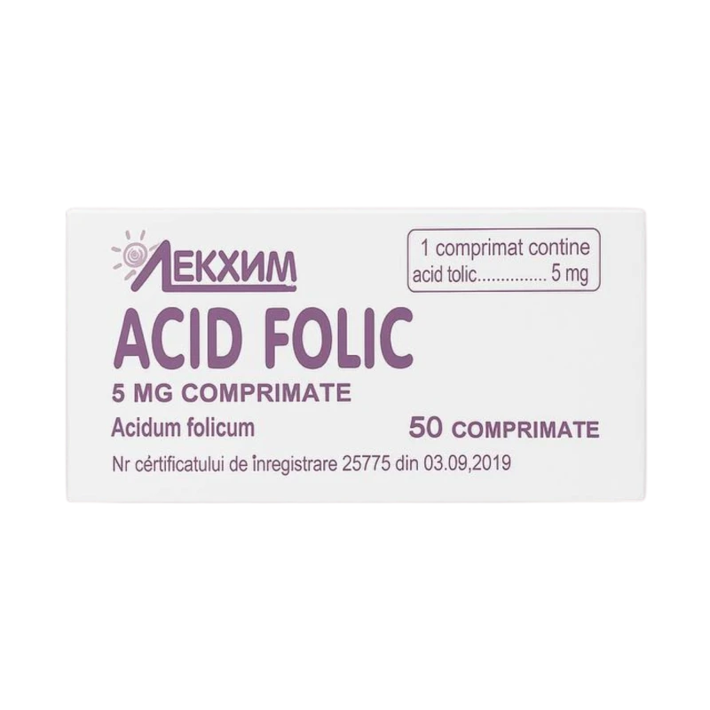 Acid folic 5 mg comprimate