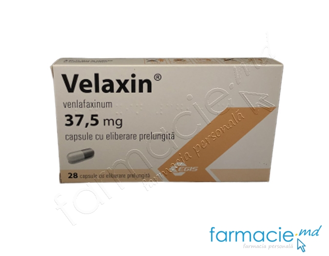 Velaxin 37,5 mg capsule cu eliberare prelungită