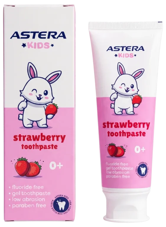 Astera Kids Strawberry 0+ pastă de dinți