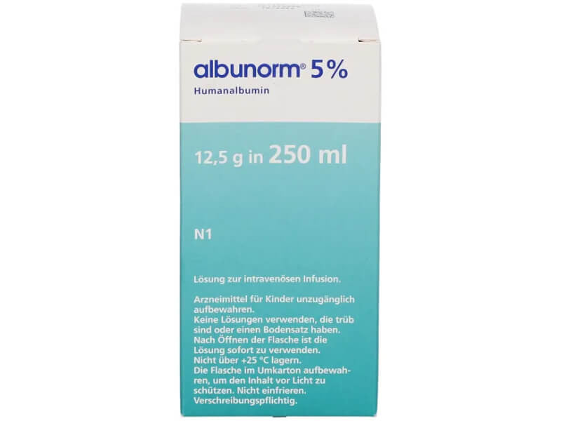 Albunorm 5% 50 g/l / 250 ml soluţie perfuzabilă