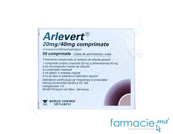 Arlevert 20 mg/40 mg comprimate