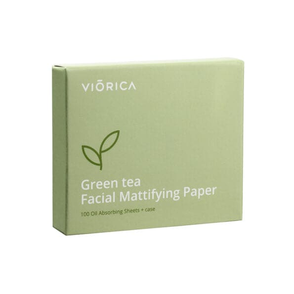 Viorica hârtie-matifiantă-cu-ceai-verde