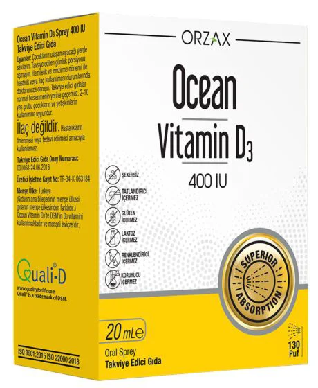 Bioslo Pharma Bioslo Ocean Vitamina D3 400UI cu pipetă, 20 ml